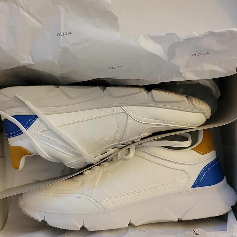 ALDO BRADD WHITE Mens Shoe SZ US 8